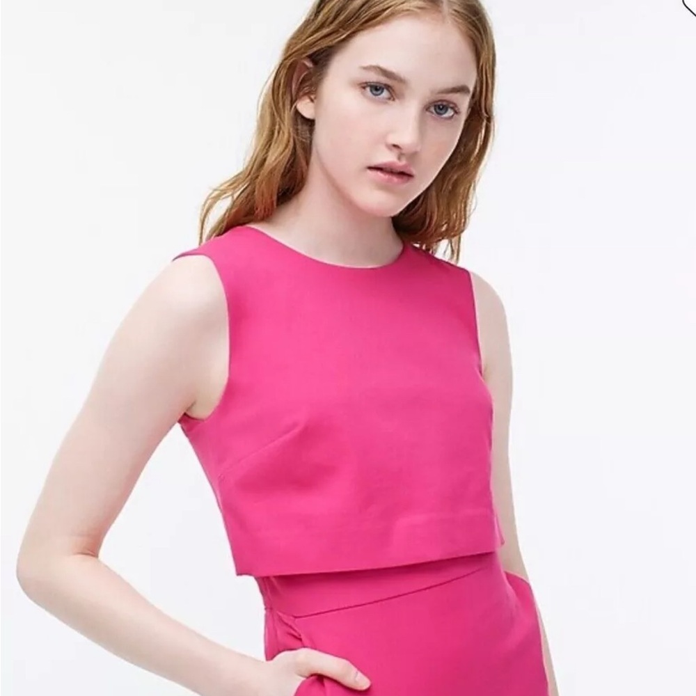 NWT J. Crew Womens Going Places Bi Stretch Cotton Sheath Sleeveless Dress Size 6